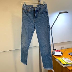 Madewell size 26 light wash jeans, straight leg